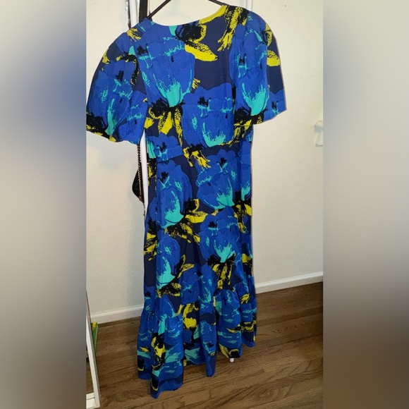 Christopher John Rogers x Target Floral Puff Sleeve Tiered Dress Blue - Picture 7 of 9
